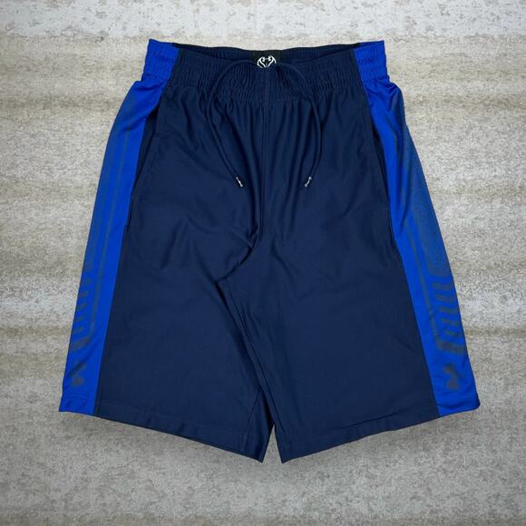 Navy Blue Under Armour Basketball Shorts Loose Fit 12" Inseam - Picture 1 of 3
